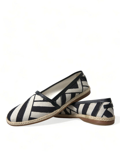 Dolce & Gabbana Chic Striped Canvas Espadrilles Dolce & Gabbana