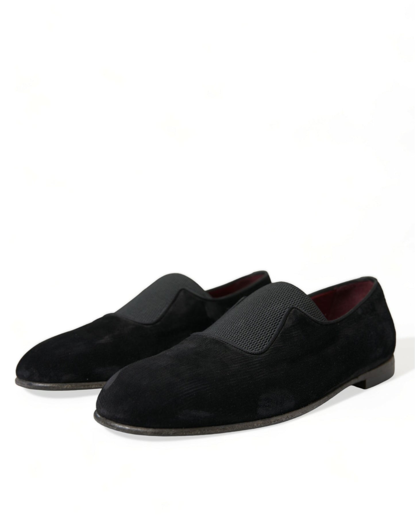 Dolce & Gabbana Elegant Black Velor Loafers for the Discerning Gentleman Dolce & Gabbana