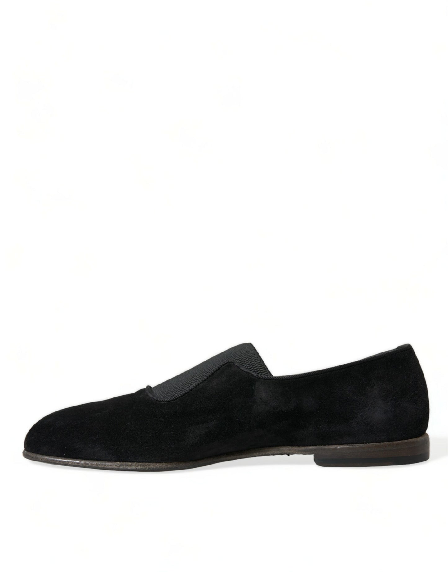 Dolce & Gabbana Elegant Black Velor Loafers for the Discerning Gentleman Dolce & Gabbana