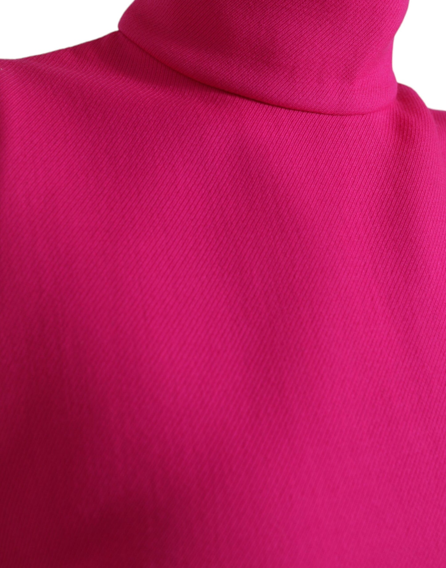 Dolce & Gabbana Elegant Pink Turtleneck Sleeveless Wool Top Dolce & Gabbana