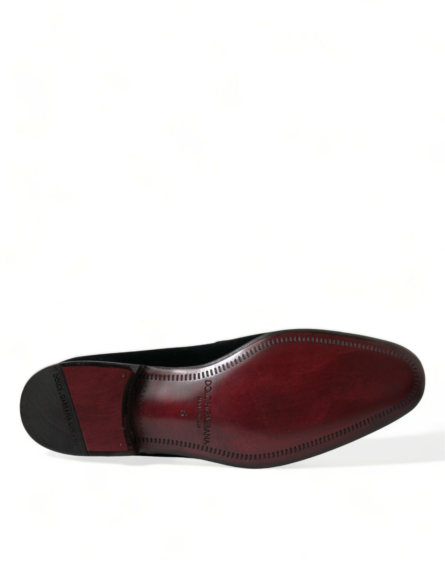 Dolce & Gabbana Elegant Black Velvet Loafers - Men's Luxury Footwear Dolce & Gabbana