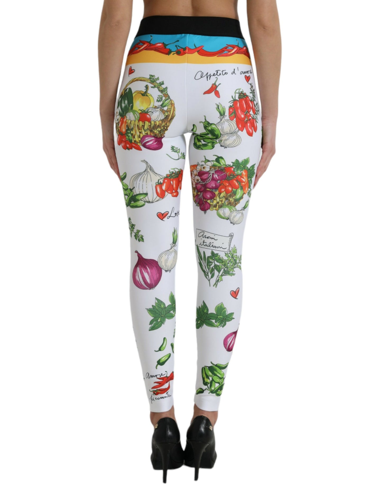 Dolce & Gabbana Elegant High Waist Printed Leggings Dolce & Gabbana