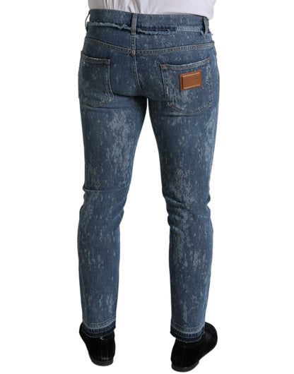 Dolce & Gabbana Chic Blue Skinny Stretch Denim Jeans Dolce & Gabbana