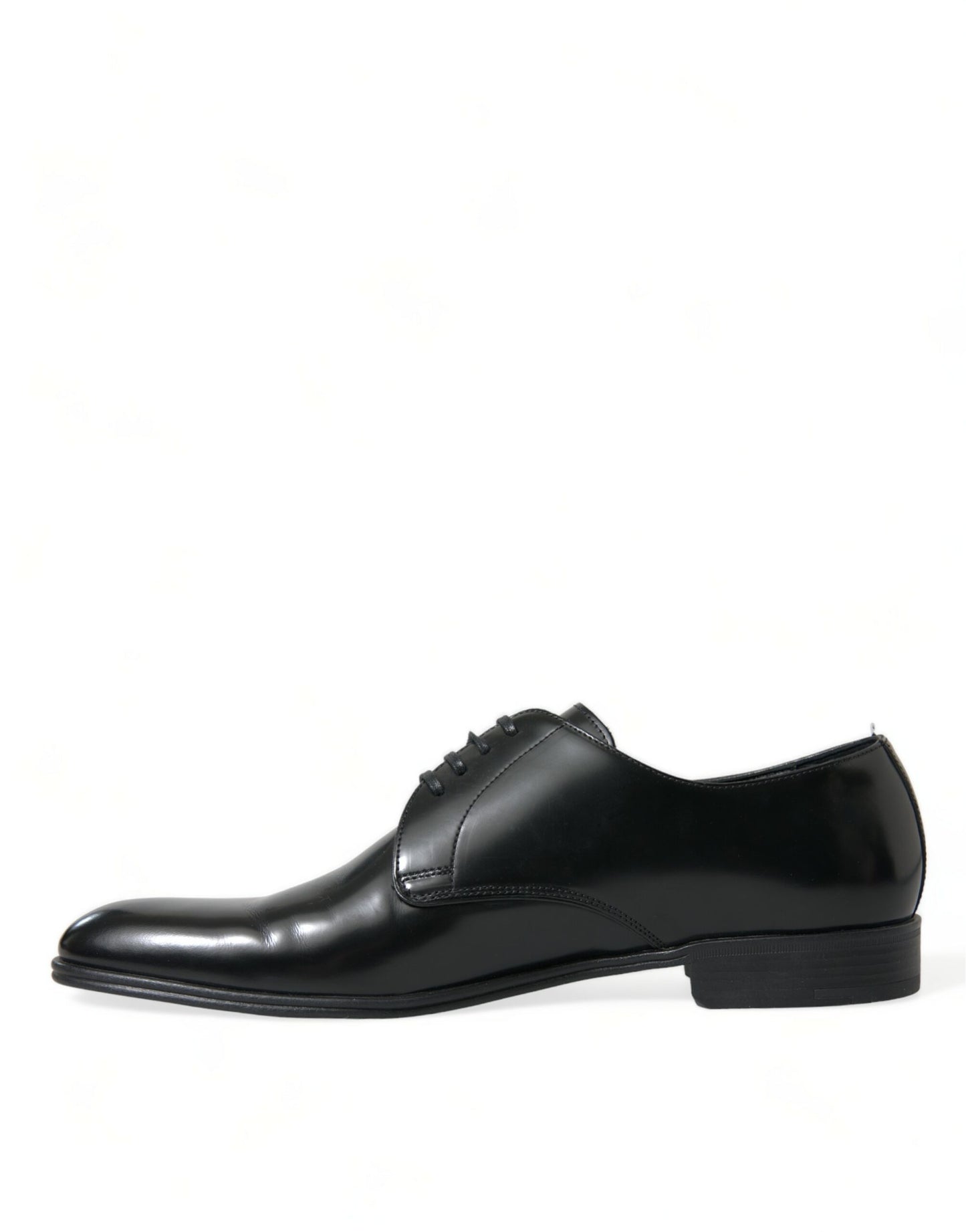 Dolce & Gabbana Elegant Black Leather Derby Formal Shoes Dolce & Gabbana