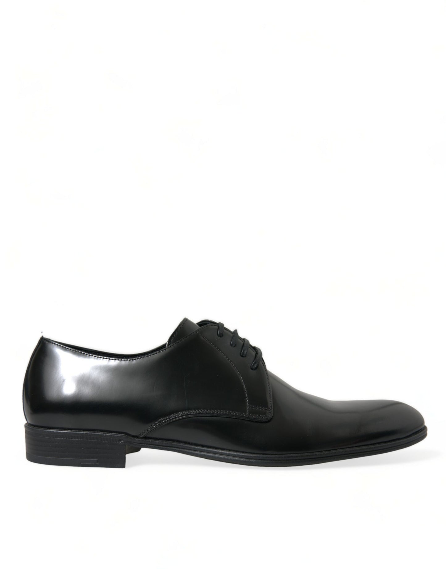 Dolce & Gabbana Elegant Black Leather Derby Formal Shoes Dolce & Gabbana