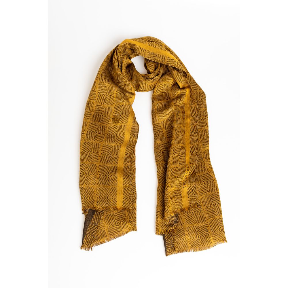 Trussardi Yellow Viscose Men Scarf Trussardi