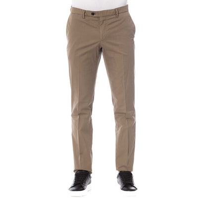 Trussardi Brown Cotton Men Trouser Trussardi