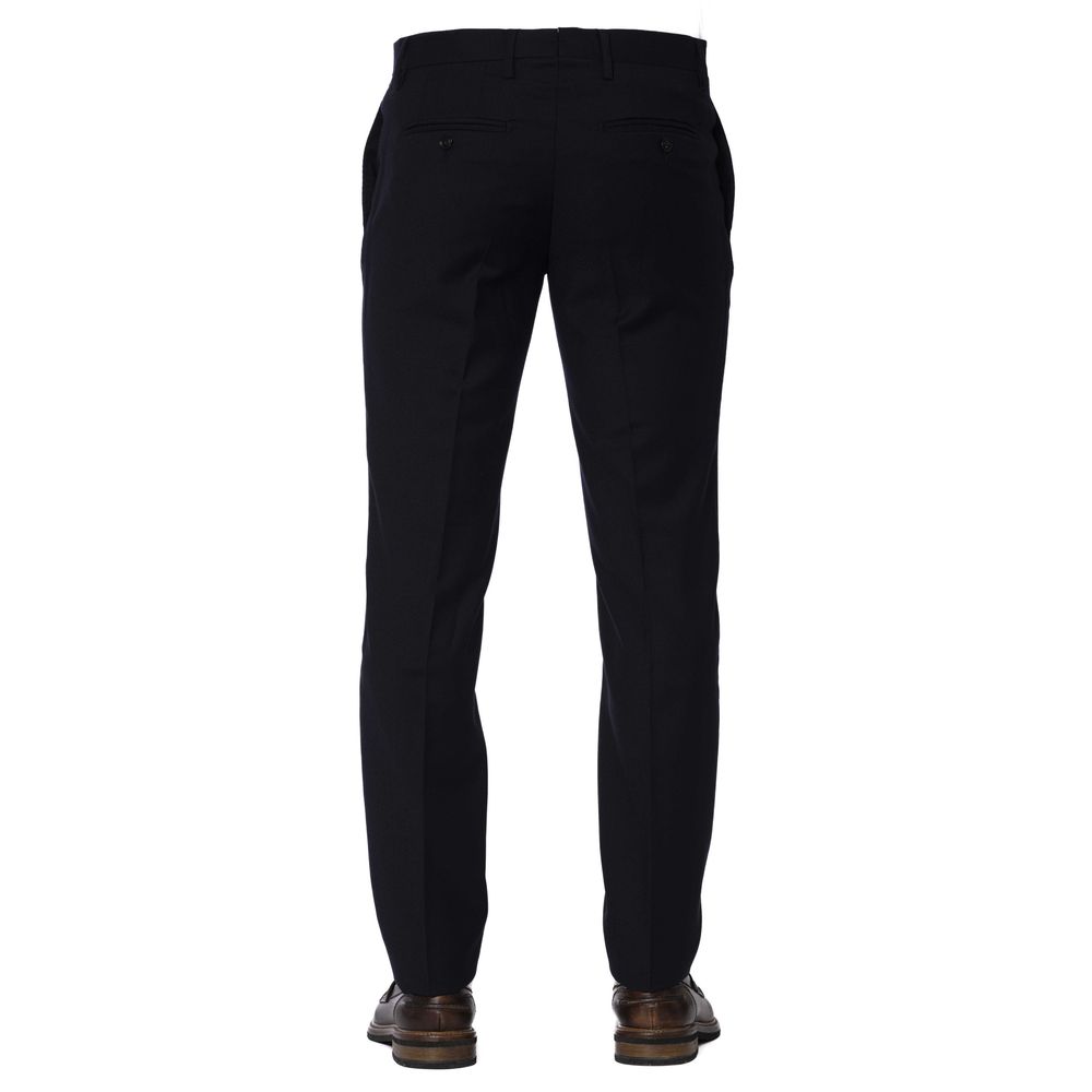 Trussardi Blue Wool Men Pants Trussardi