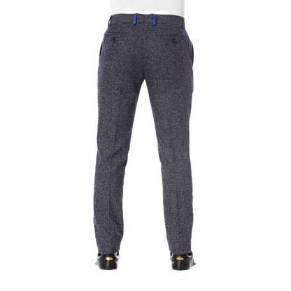 Trussardi Black Cotton Men Pants Trussardi