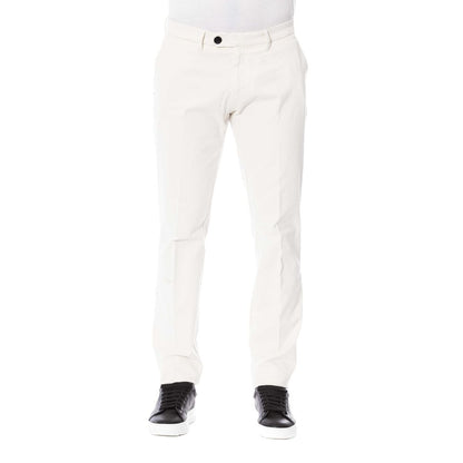 Trussardi White Cotton Men's Trouser Trussardi