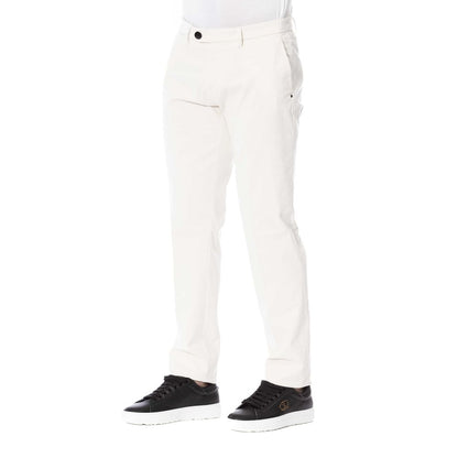 Trussardi White Cotton Men's Trouser Trussardi