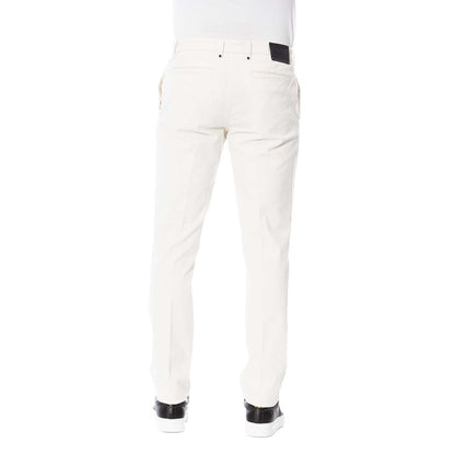 Trussardi White Cotton Men's Trouser Trussardi