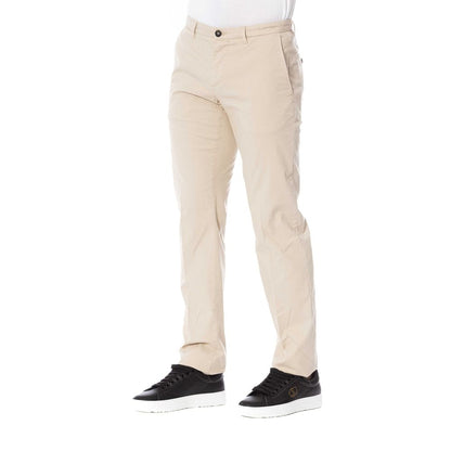 Trussardi Beige Cotton Men Trouser Trussardi