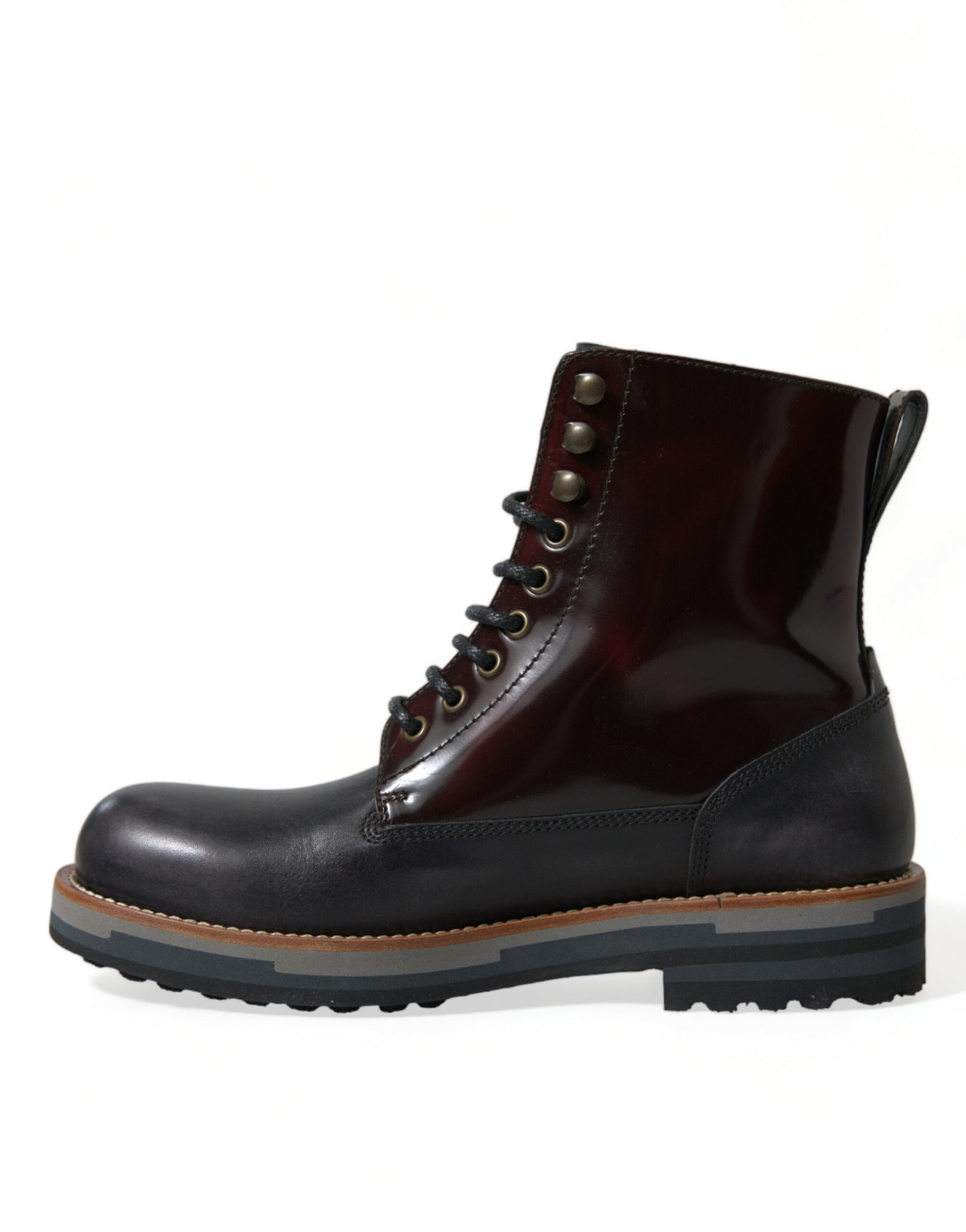 Dolce & Gabbana Elegant Bi-Color Leather Boots Dolce & Gabbana