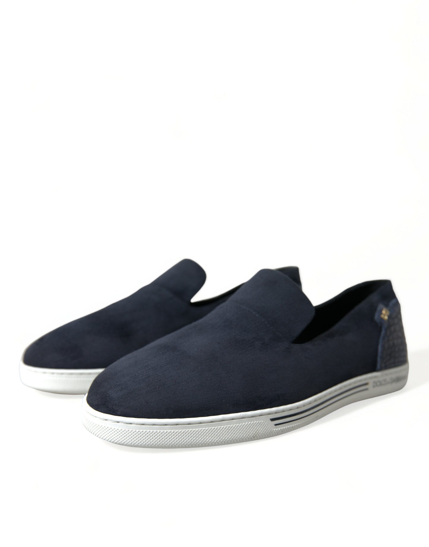 Dolce & Gabbana Elegant Blue Suede Leather Loafers Dolce & Gabbana