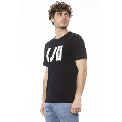 Ungaro Sport Black Cotton Men T-Shirt Ungaro Sport