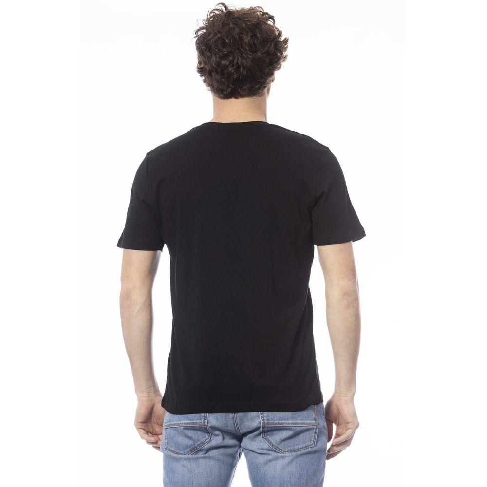 Ungaro Sport Black Cotton Men T-Shirt Ungaro Sport