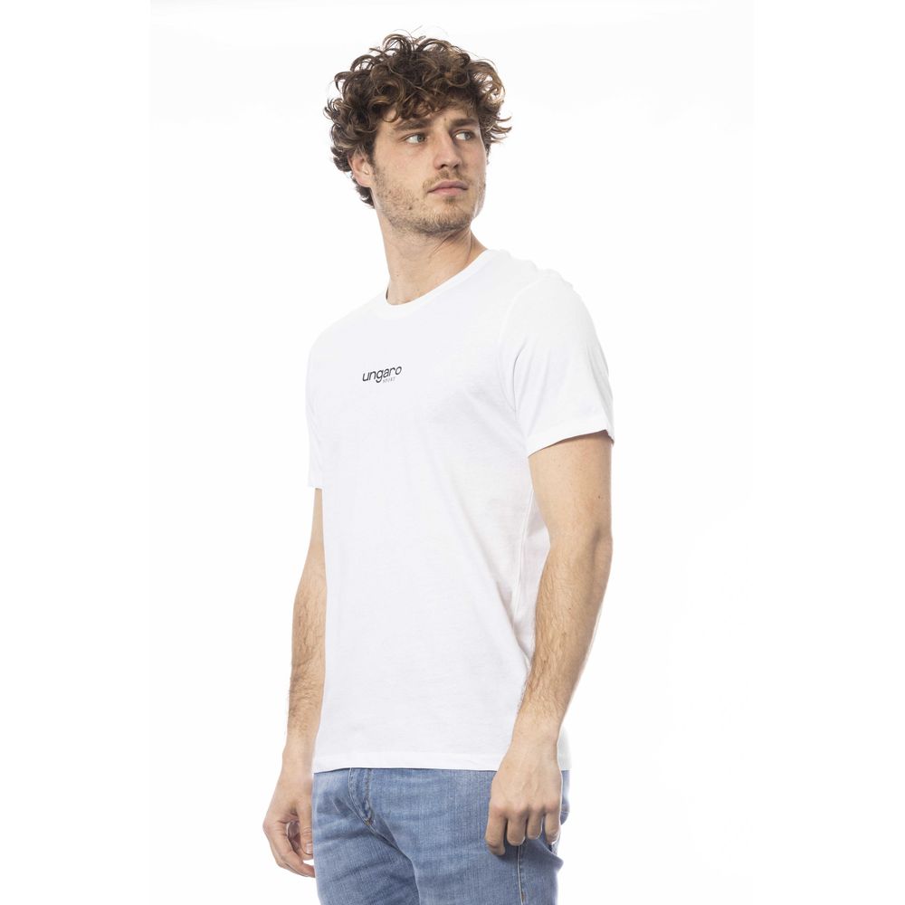 Ungaro Sport White Cotton Men T-Shirt Ungaro Sport