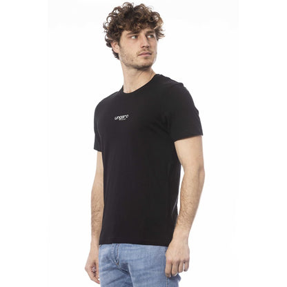 Ungaro Sport Black Cotton Men T-Shirt Ungaro Sport