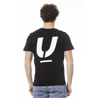 Ungaro Sport Black Cotton Men T-Shirt Ungaro Sport