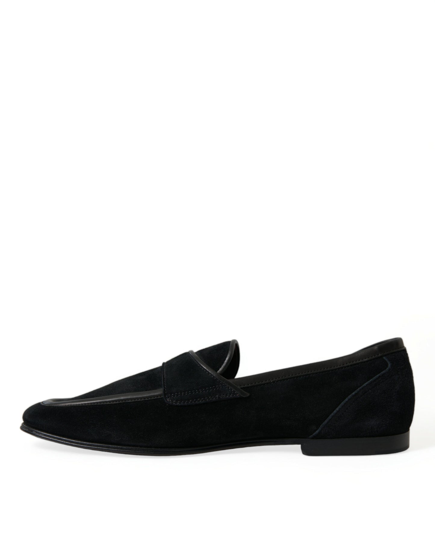 Dolce & Gabbana Elegant Velvet Black Loafers for Men Dolce & Gabbana