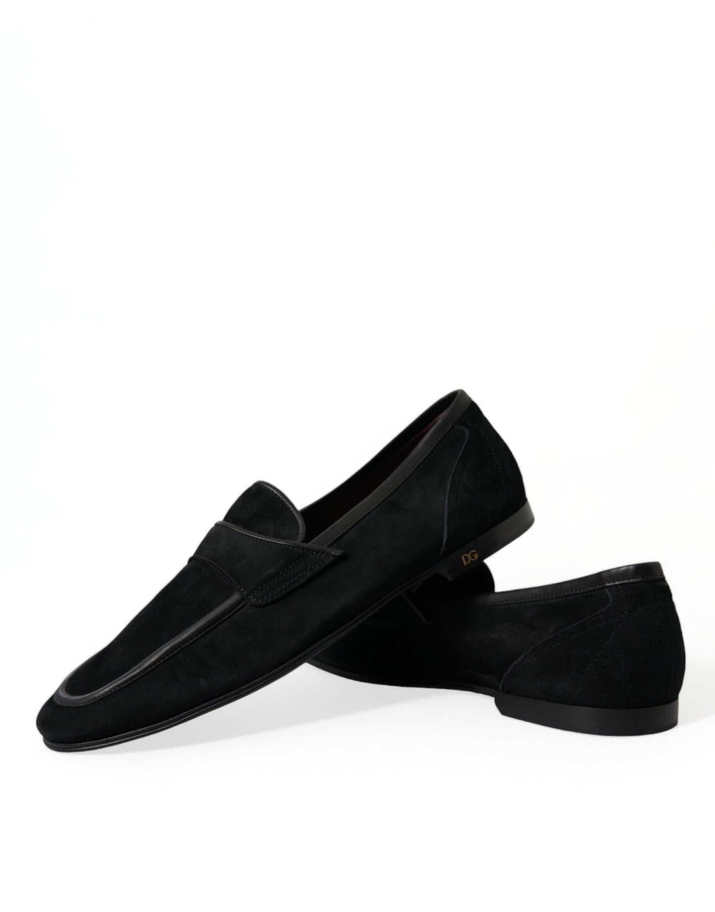 Dolce & Gabbana Elegant Velvet Black Loafers for Men Dolce & Gabbana