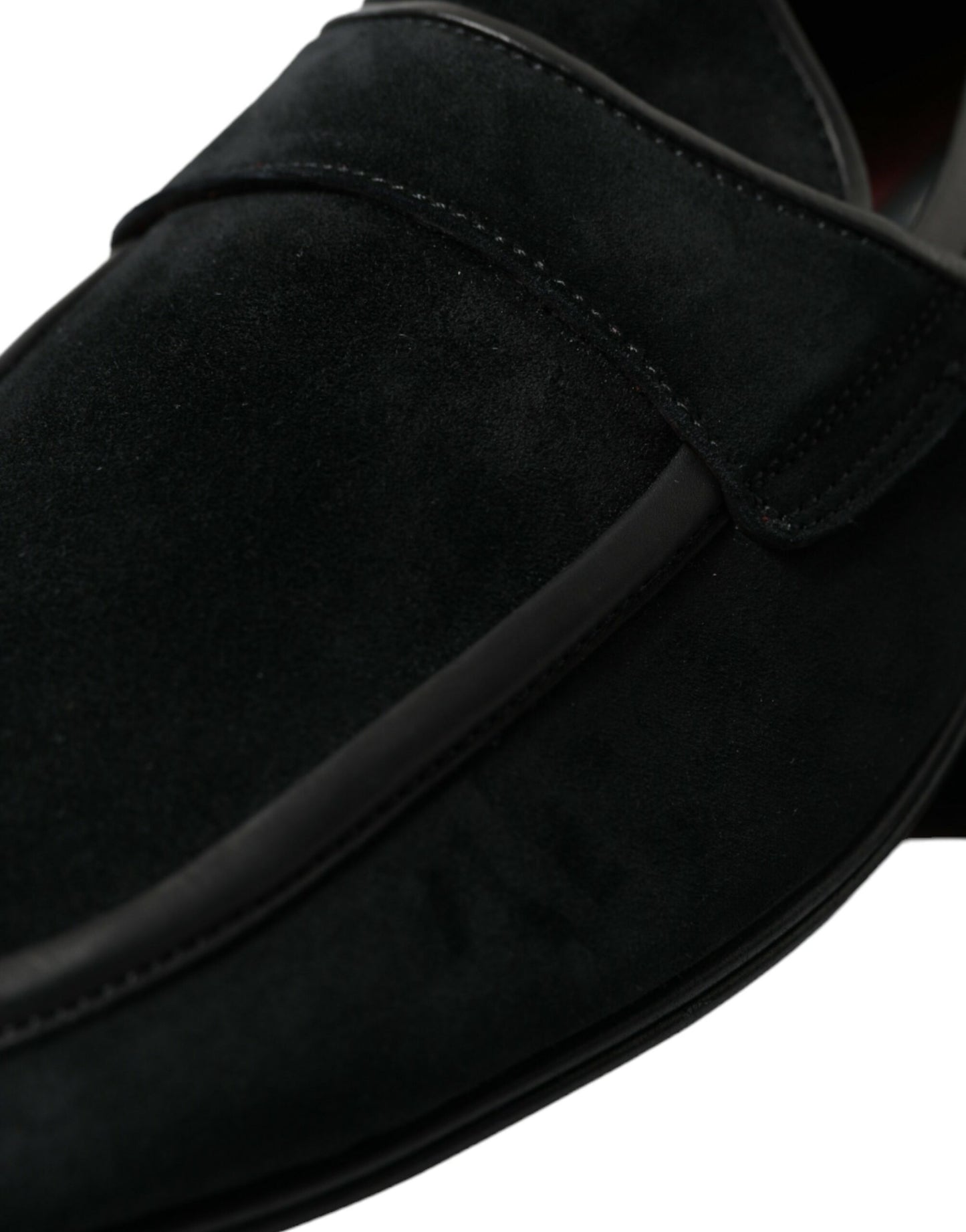 Dolce & Gabbana Elegant Velvet Black Loafers for Men Dolce & Gabbana