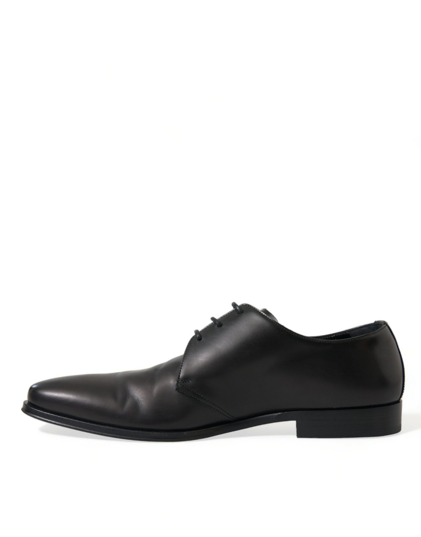 Dolce & Gabbana Elegant Black Leather Derby Dress Shoes Dolce & Gabbana