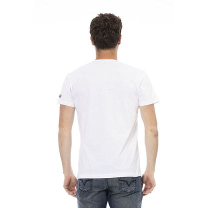 Trussardi Action White Cotton Men T-Shirt Trussardi Action