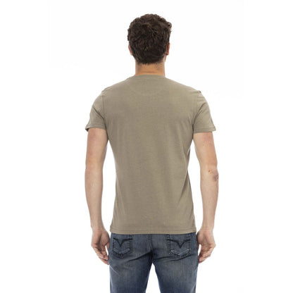 Trussardi Action Green Cotton Men TShirt Trussardi Action