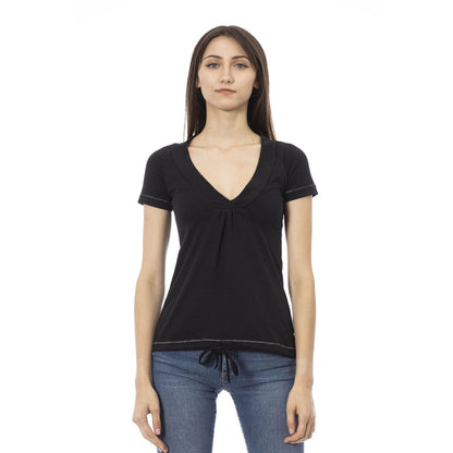 Trussardi Action Black Cotton Women Top Trussardi Action