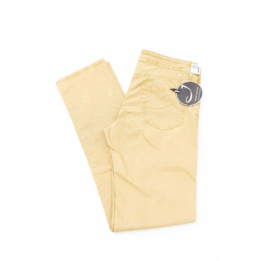 Jacob Cohen Beige Cotton Men Jeans Jacob Cohen