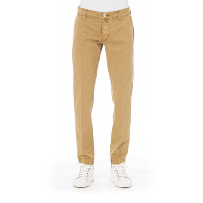 Jacob Cohen Beige Cotton Men Jeans Jacob Cohen