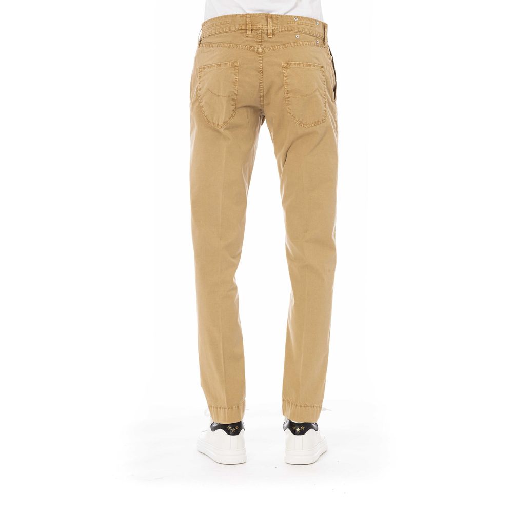 Jacob Cohen Beige Cotton Men Jeans Jacob Cohen