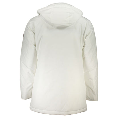 Hugo Boss Chic White OSIASS Jacket with Removable Hood Hugo Boss