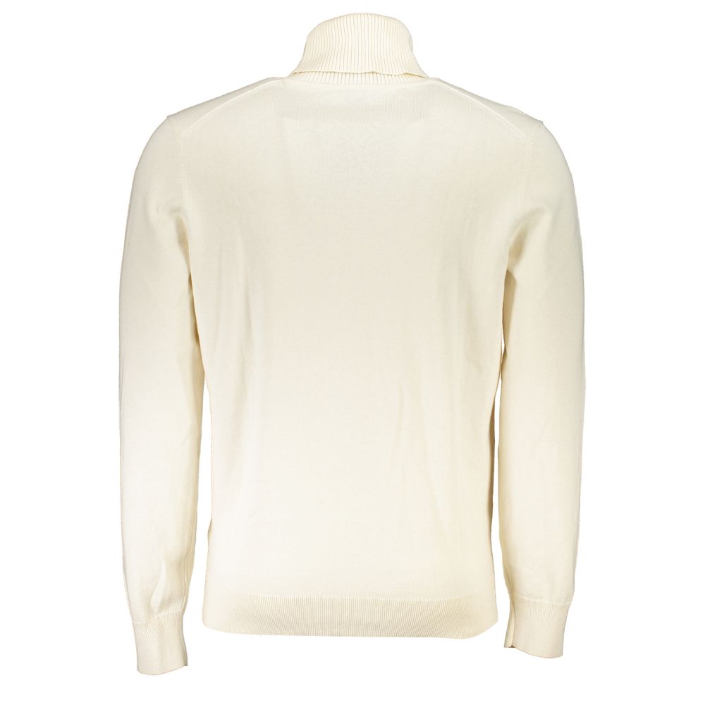 Hugo Boss White Cotton Men Sweater