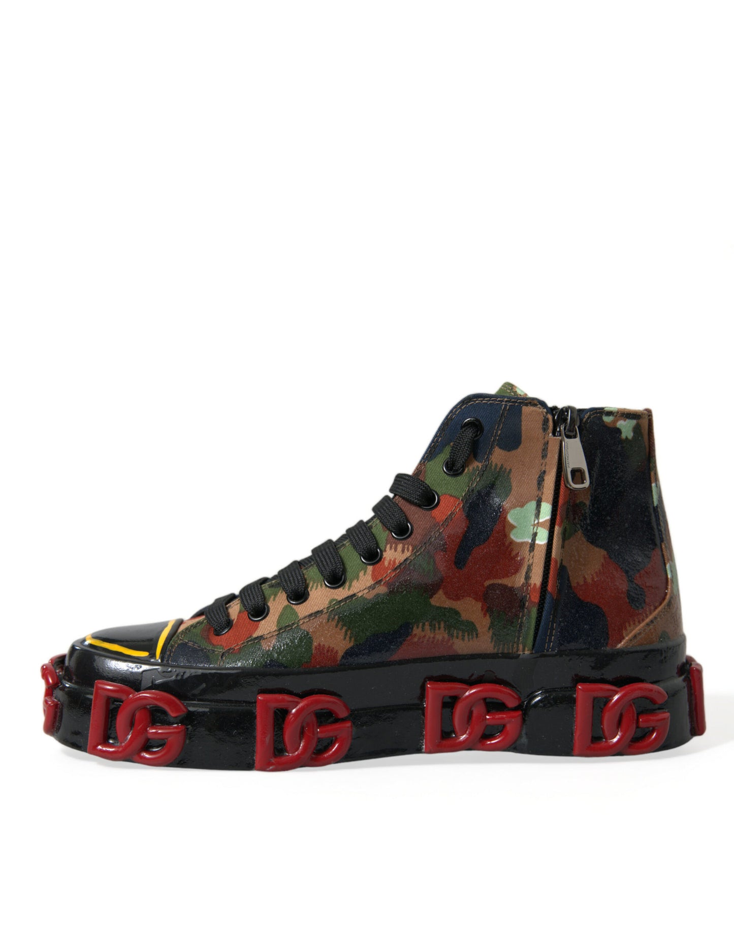 Dolce & Gabbana Multicolor High-Top Sneakers with Luxe Appeal Dolce & Gabbana