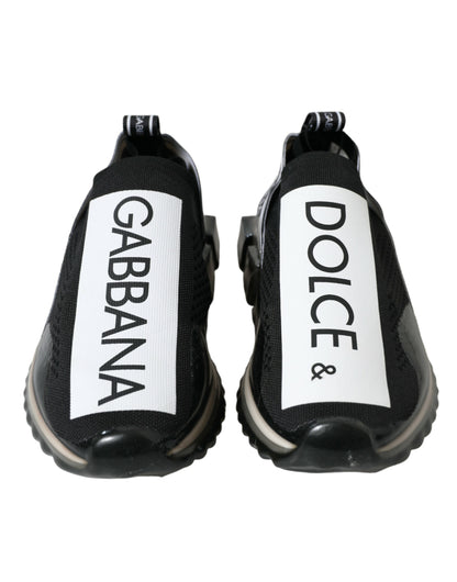 Dolce & Gabbana Elegant Black & White Sorrento Sneakers Dolce & Gabbana