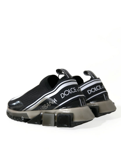 Dolce & Gabbana Elegant Black & White Sorrento Sneakers Dolce & Gabbana