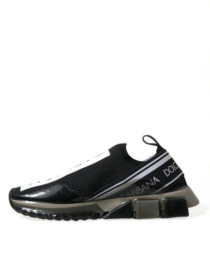 Dolce & Gabbana Elegant Black & White Sorrento Sneakers Dolce & Gabbana