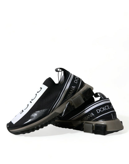 Dolce & Gabbana Elegant Black & White Sorrento Sneakers Dolce & Gabbana