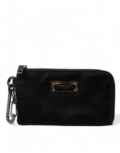 Dolce & Gabbana Chic Nylon-Leather Designer Pouch Dolce & Gabbana