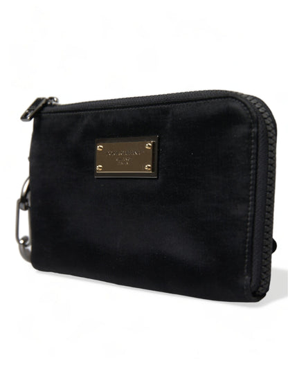 Dolce & Gabbana Chic Nylon-Leather Designer Pouch Dolce & Gabbana