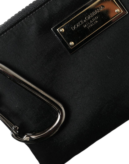 Dolce & Gabbana Chic Nylon-Leather Designer Pouch Dolce & Gabbana