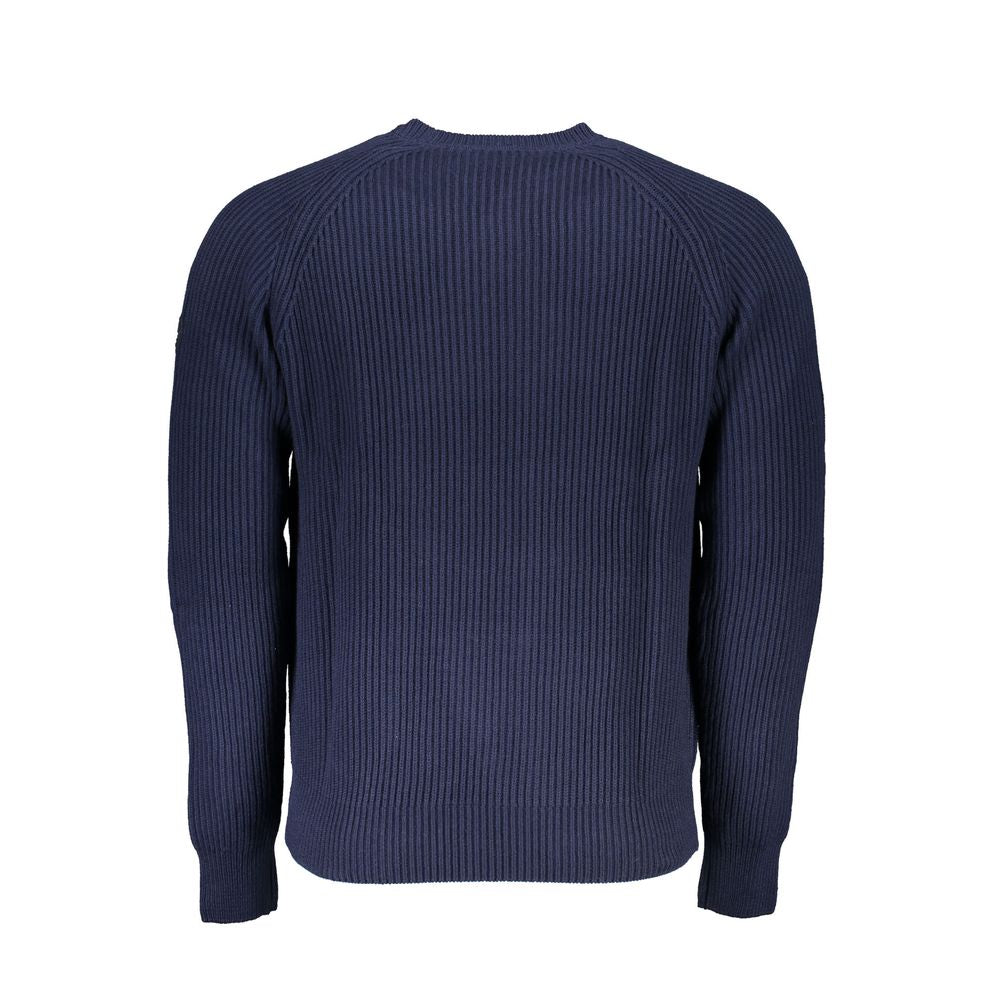 North Sails Blue Cotton Men Sweater