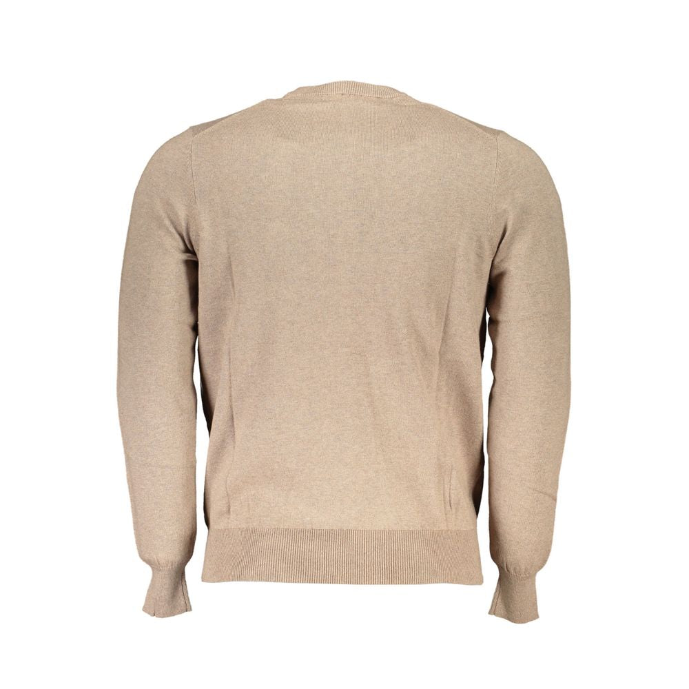 North Sails Beige Crew Neck Embroidered Sweater North Sails