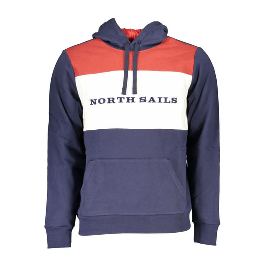 North Sails Eco-Conscious Blue Hoodie with Contrast Detail North Sails