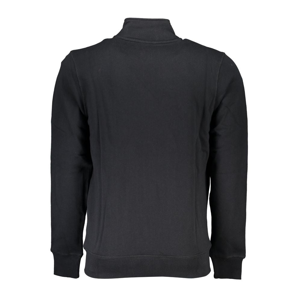 North Sails Chic Black Zippered Long Sleeve Sweatshirt North Sails