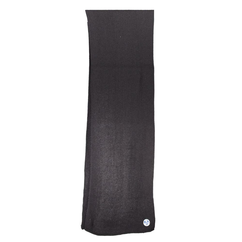 North Sails Eco-Conscious Black Wool-Blend Scarf North Sails