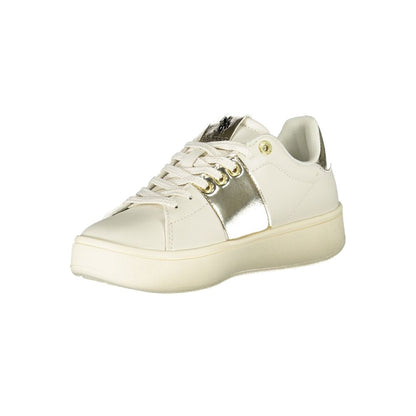 U.S. POLO ASSN. Beige Laced Sports Sneakers with Contrast Details U.S. POLO ASSN.